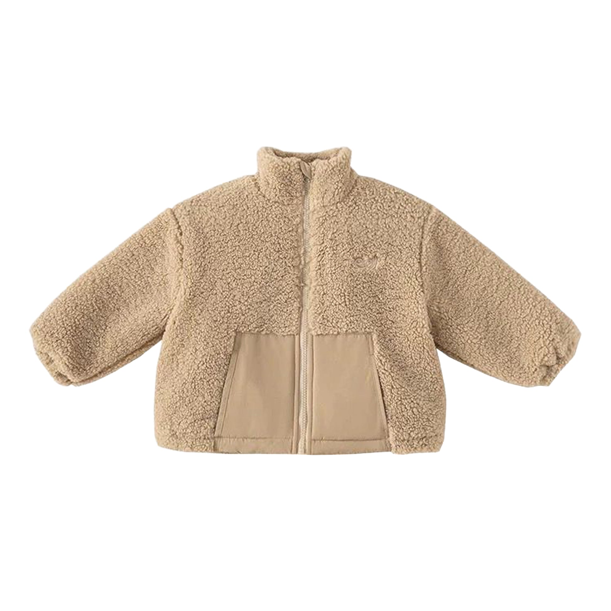 Beige Zip-Up Jacket