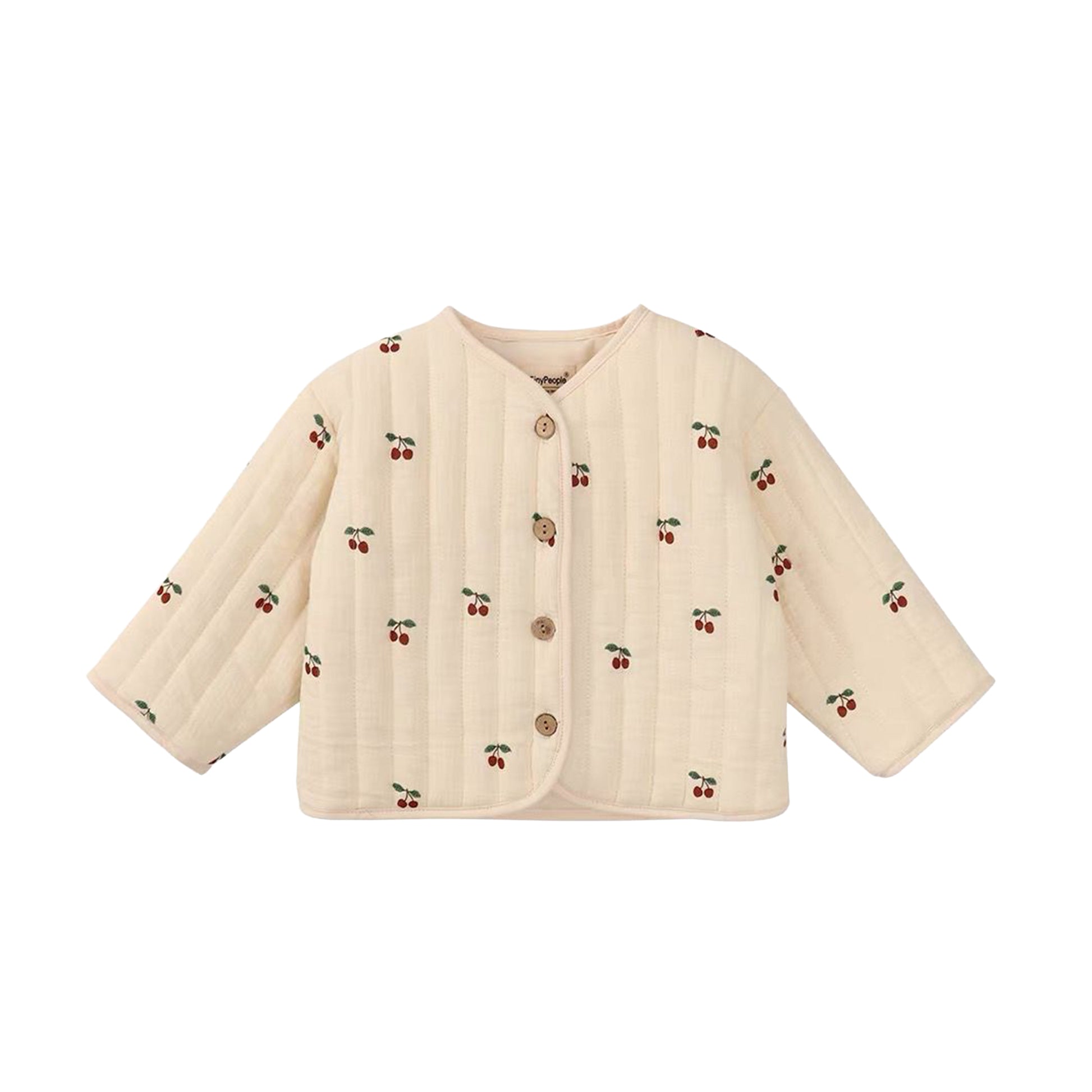 Cherry Print Padded Jacket