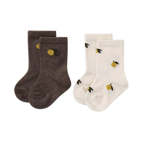 2 Pack Lemon Print Socks – Style A