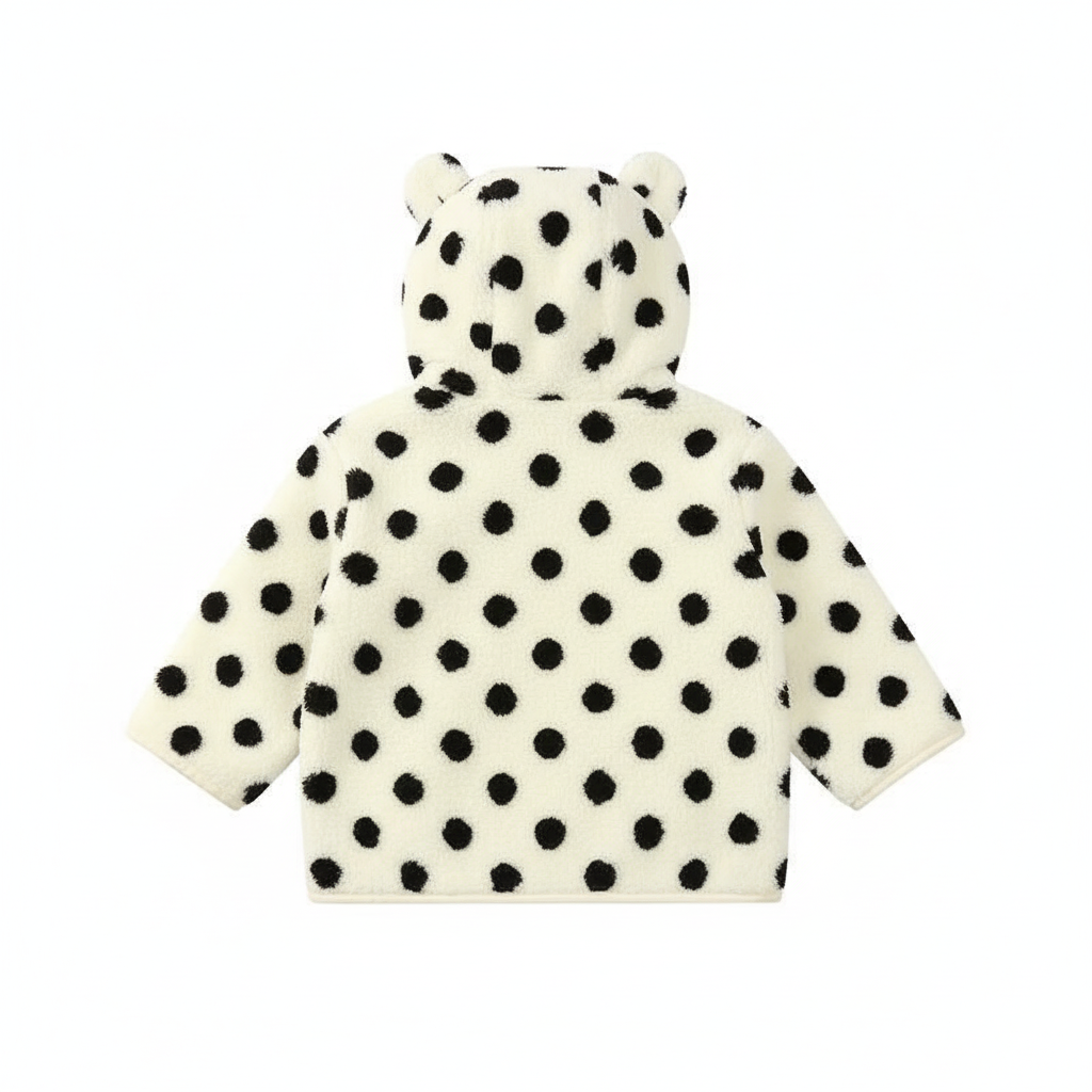 Polkadot Zip-Up Hoodie