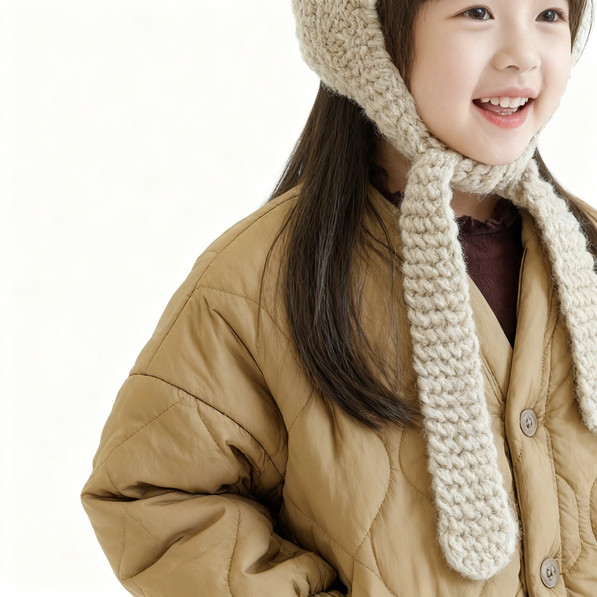 Beige Lightweight Padded Jacket