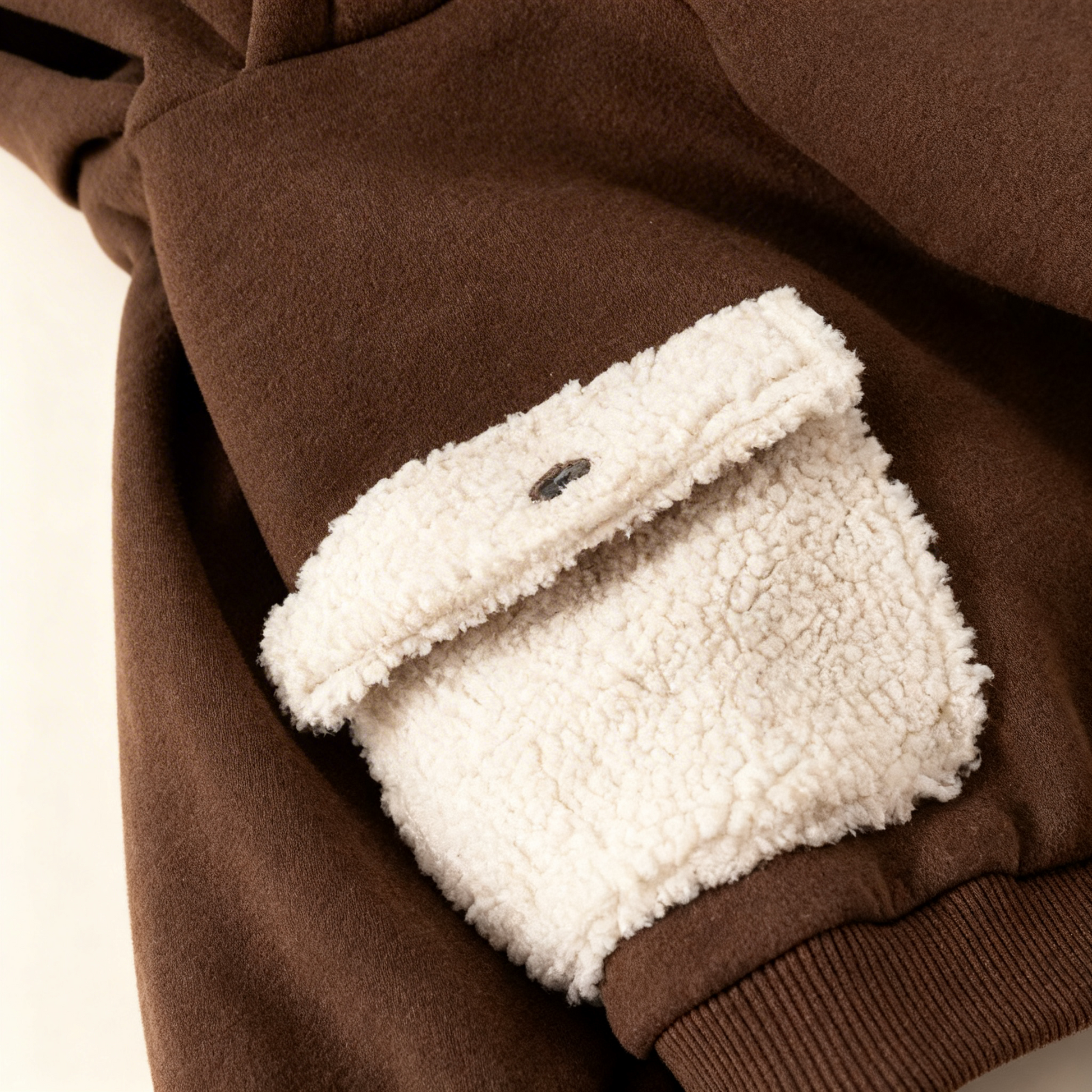 Brown Kangaroo Pocket Hoodie