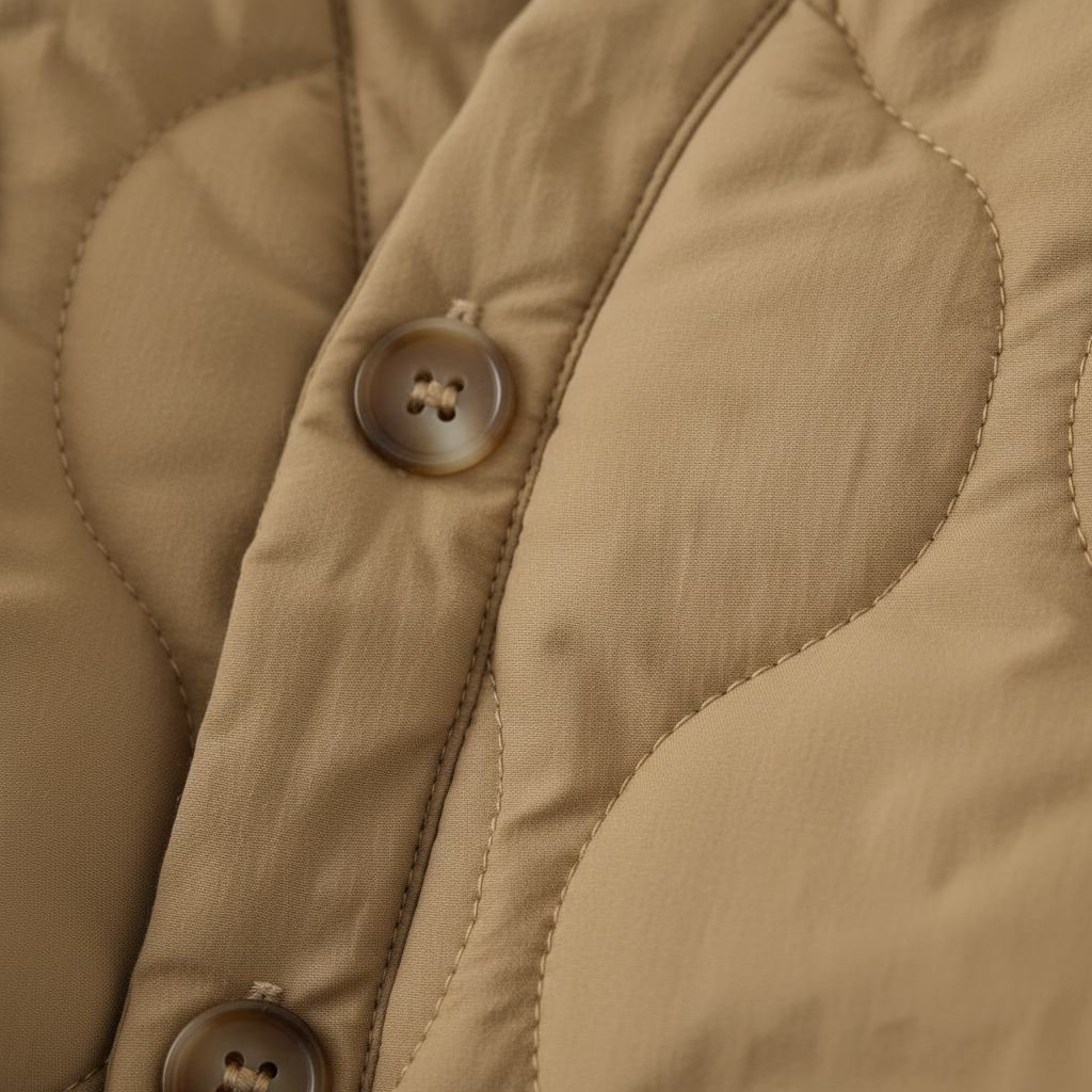Beige Lightweight Padded Jacket