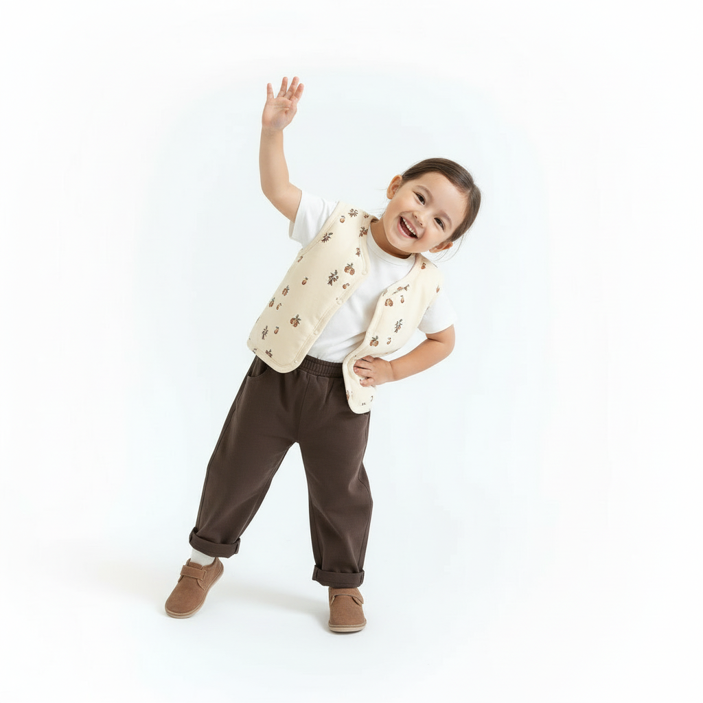 Bodywarmer Acorns Print