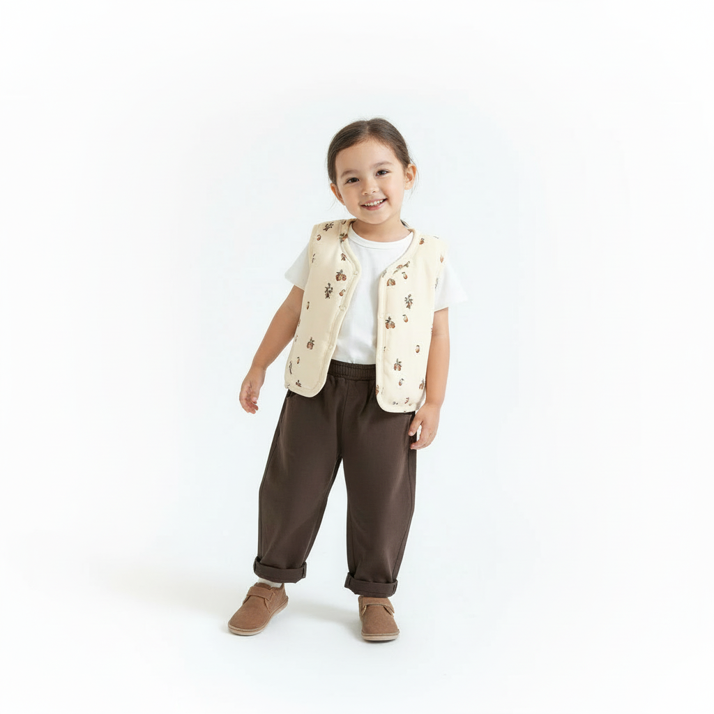 Bodywarmer Acorns Print