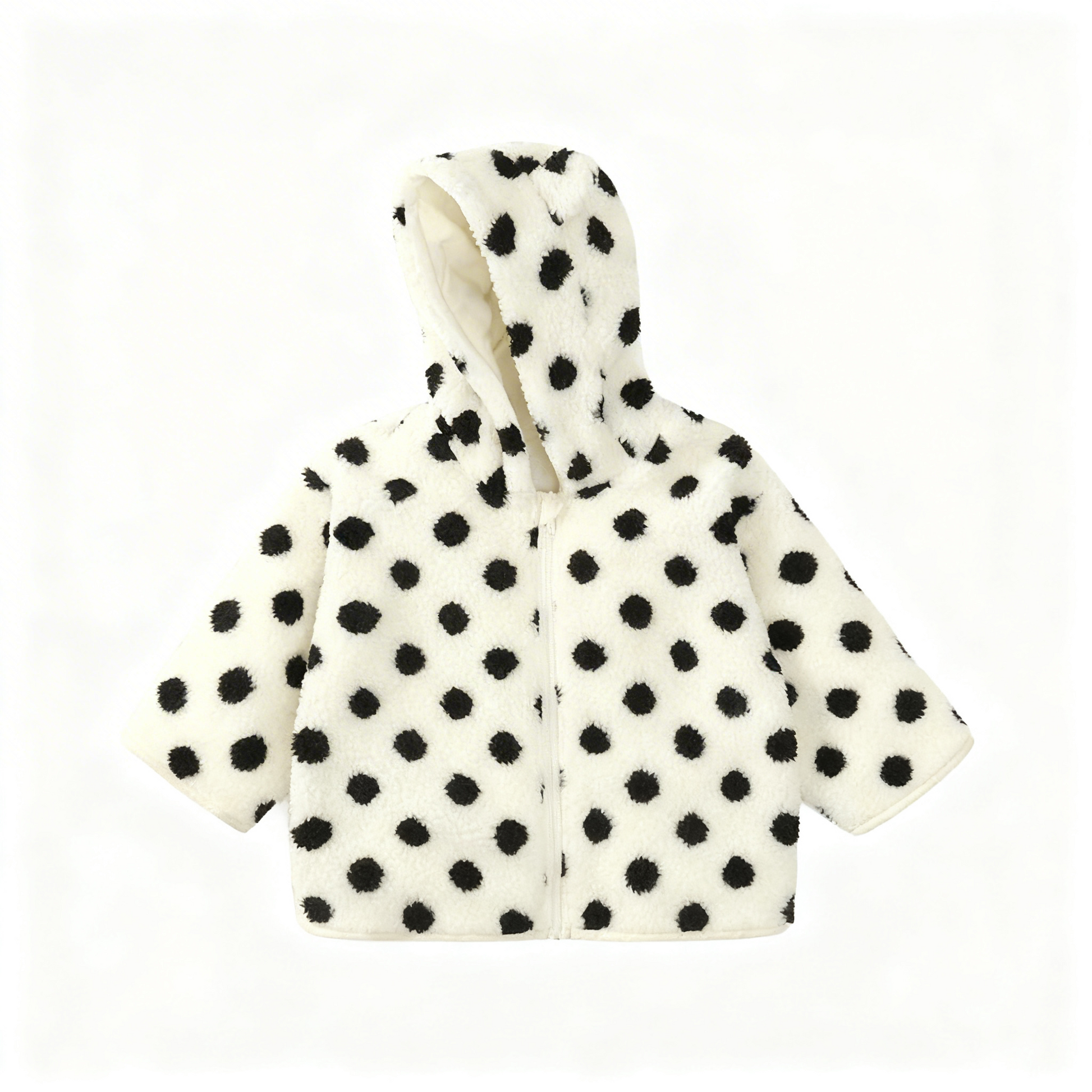 Polkadot Zip-Up Hoodie