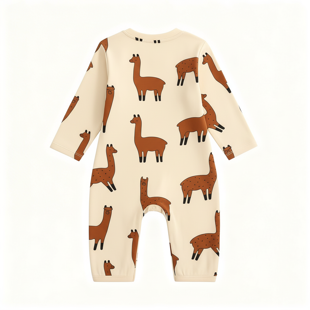 Alpaca Print Onesie