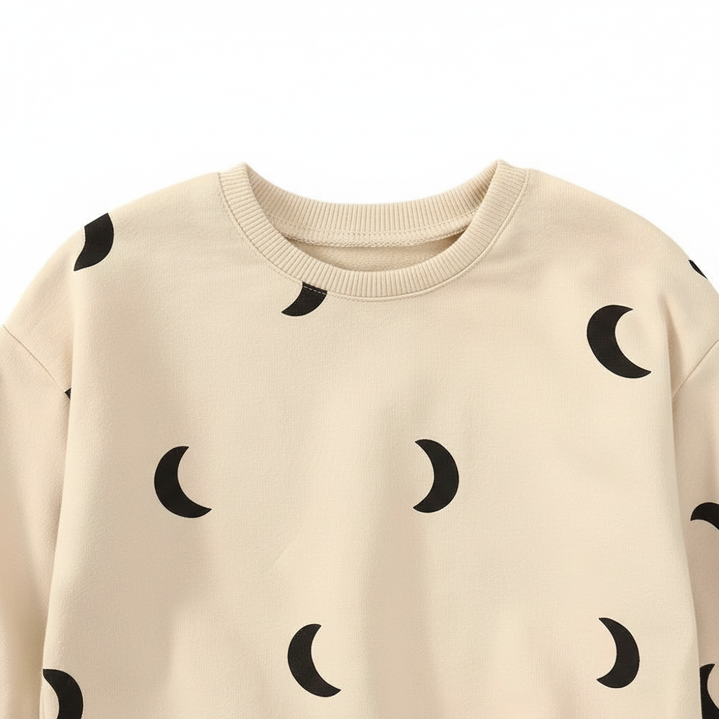 Moon Pattern Sweater (Cream)