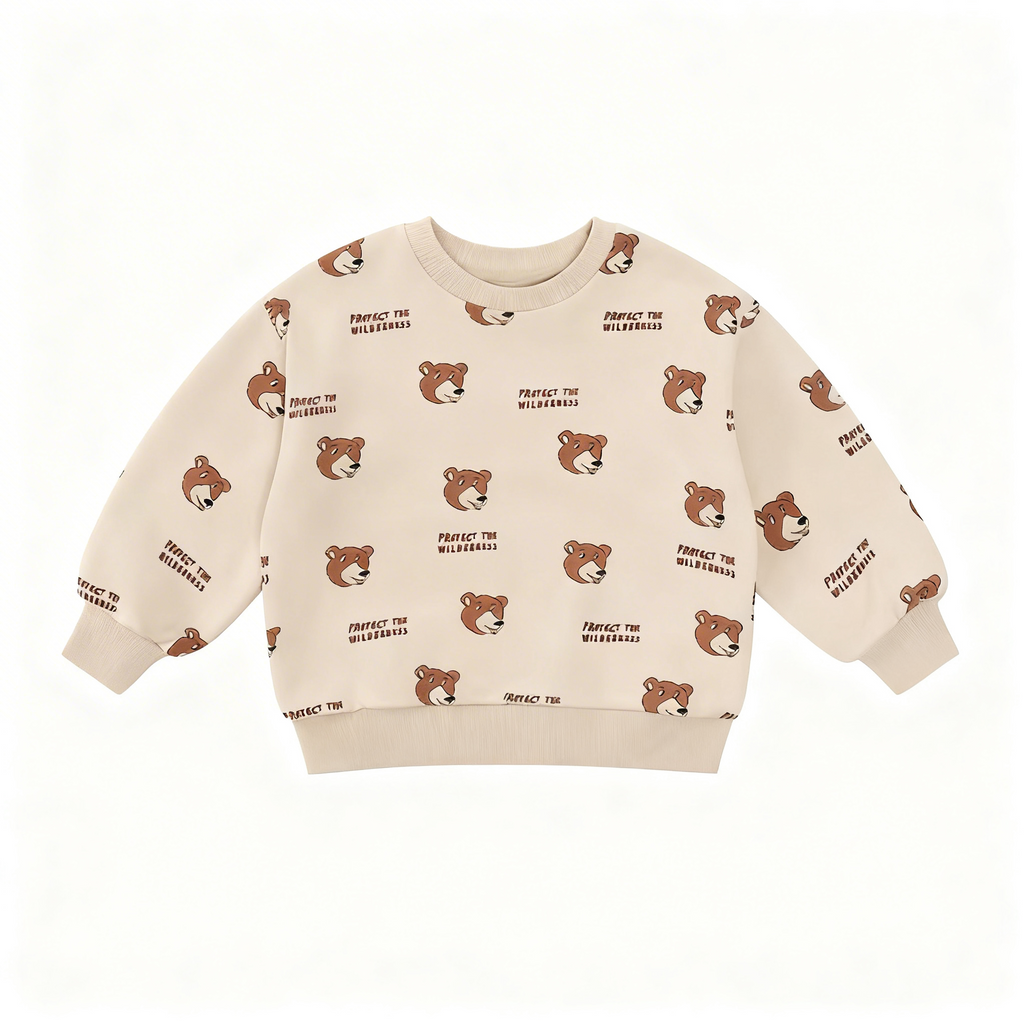Bear Pattern Sweatshirt