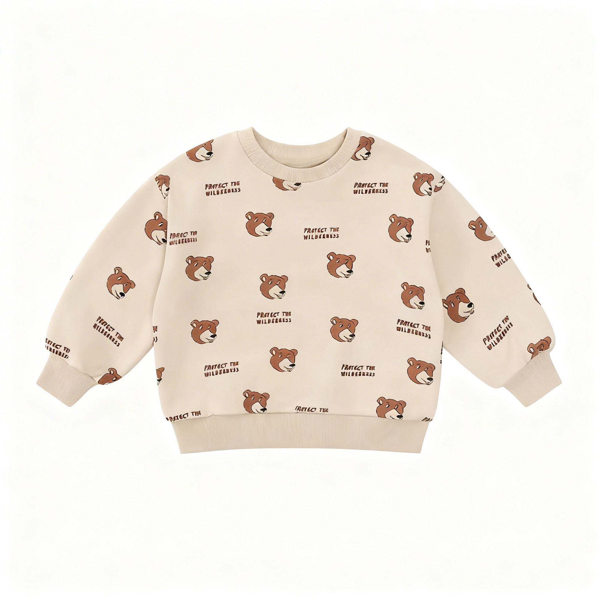 Bear Pattern Sweatshirt