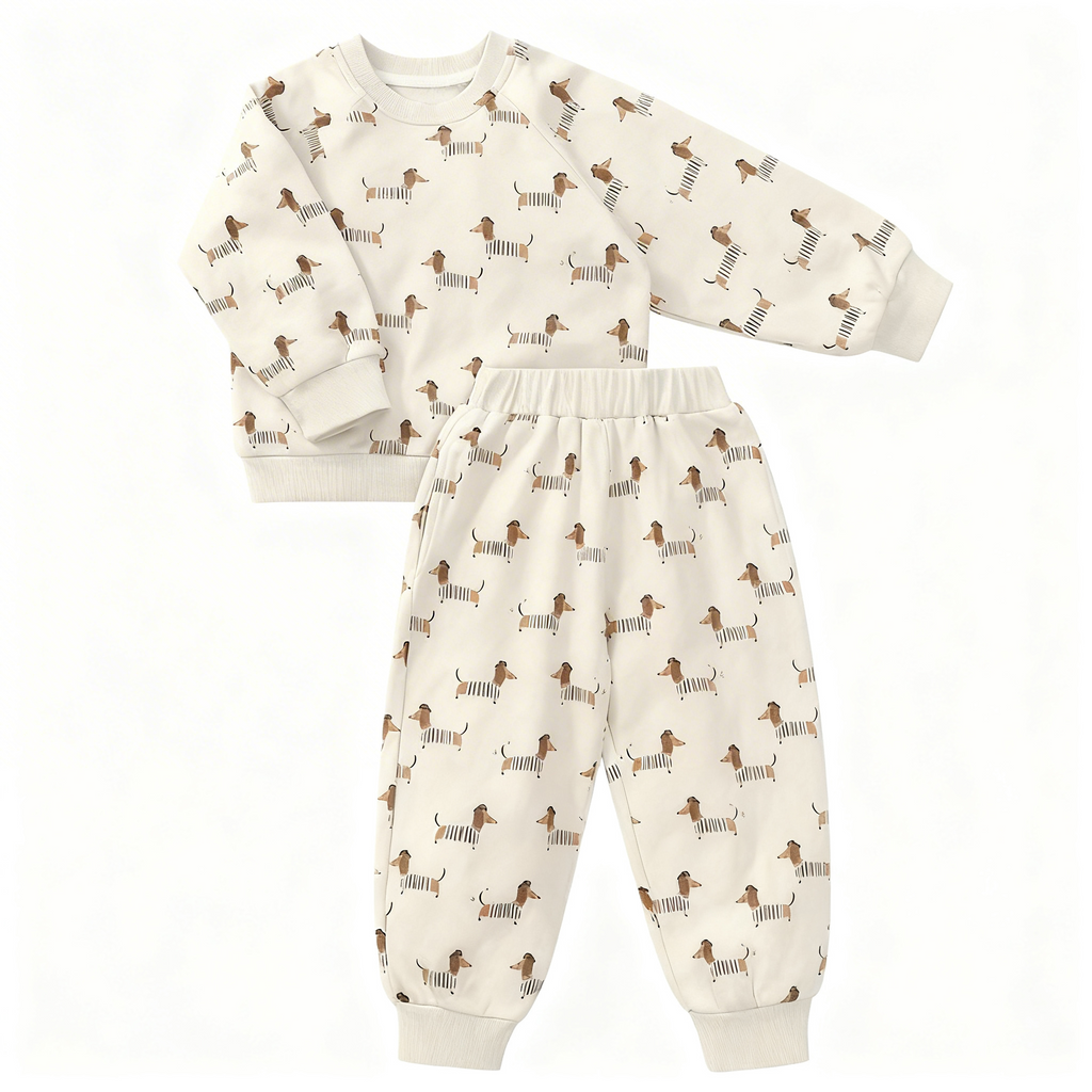 Parisian Sausage Dog Comfy Set