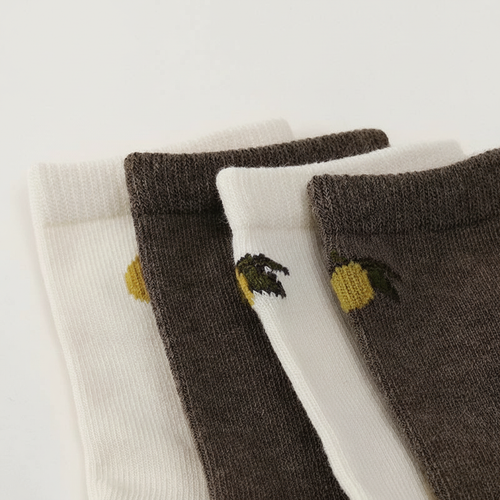 2 Pack Lemon Print Socks – Style B